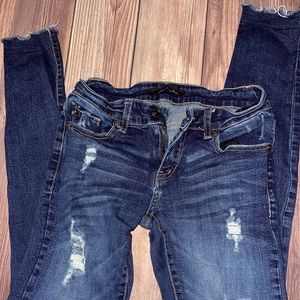 KanCan distressed skinny raw hem jeans